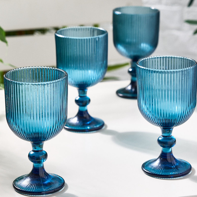 Arbnore Drinking Glass Set, Blue