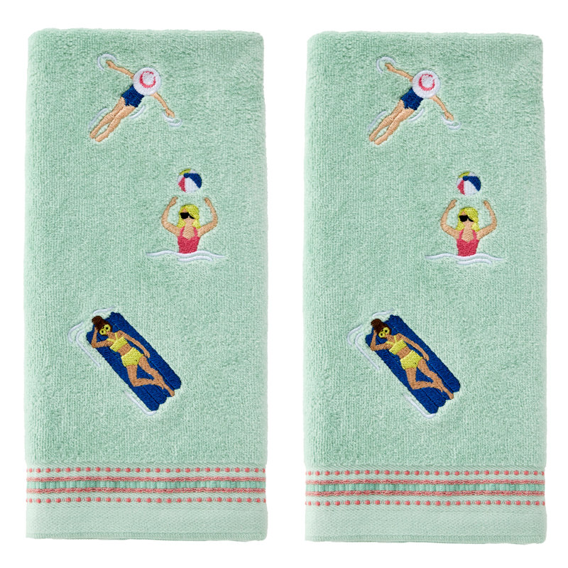 POOL PARTY EMB HAND-MISTY JADE