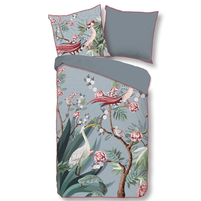 Descanso Duvet Cover Sarenza Petrol, Petro, 155 x 220 cm - 1 Pillowcase (80 x 80 cm)