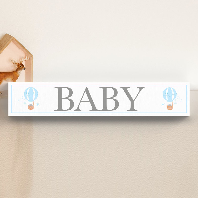 Yemina Text & Numbers Letter Block, White/Blue