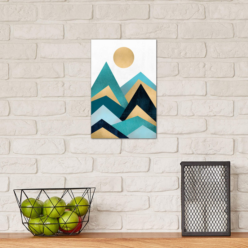 Waves by Elisabeth Fredriksson - 1 Piece Wrapped Canvas Wall Art, 30.48cm H x 20.32cm W x 1.91cm D
