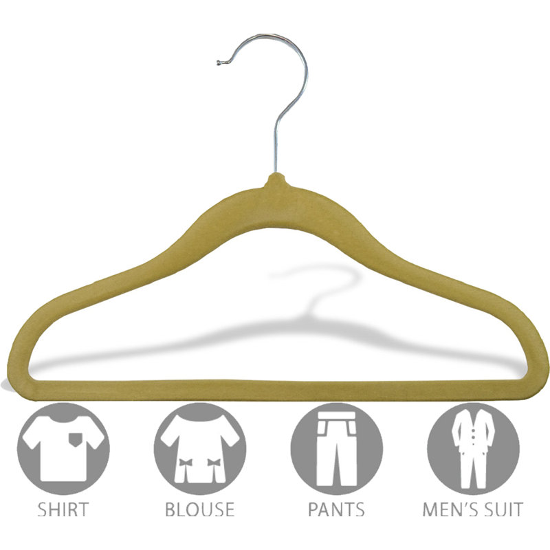 Cintre pour enfant Slimline pour robe / chandail / chandail, Brun clair, 50