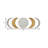 Antique Boho Moon Phase Wall Mirror