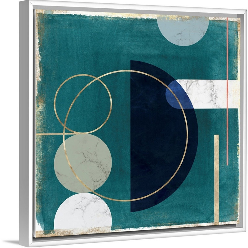 Fragment restreint II-impression sur toile, H 38 po x l 38 po x P 1,75 po, Cadre blanc