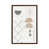 Toile avec cadre en bois brun classique