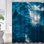 Rideau de douche avec 12 crochets Ocean Sunset