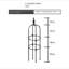 47,24 po Jardin Trellis plante grimpante Trellis Cages de soutien de jardin pour les plantes à fleurs Cadre de support d'escalade Treillis Diy Vines Pot plante support (acier inoxydable enduit de plastique)-860499241