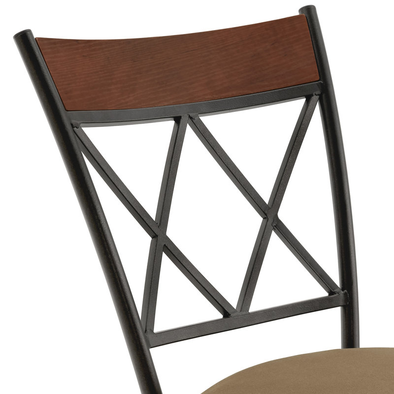 Basche Swivel Upholstered Microfiber / Microsuede Adjustable Height Counter Stool with Iron Frame