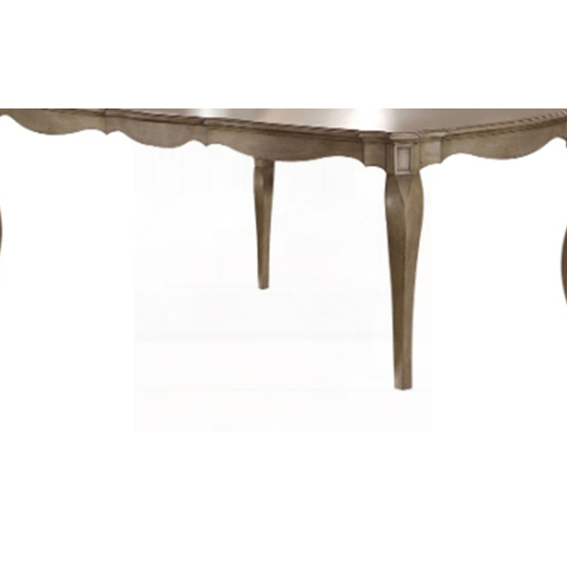 Antique Taupe Finish Dining Table