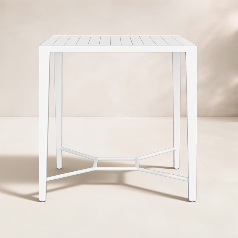 Uttermost Montellano White Outdoor Bar Table
