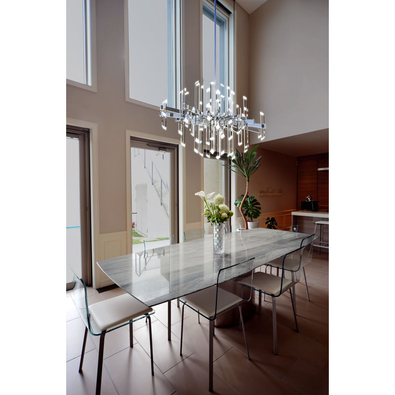 Facets 34 - Light Unique/Statement Novelty LED Chandelier