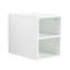 Meuble-lavabo à fermeture en douceur 48 po avec lavabo, deux petites tablettes de rangement, armoire combinée 24 po et 12 po