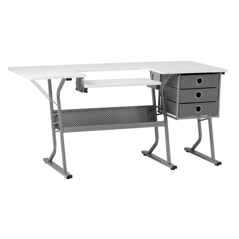 Cordey 153cm x 60cm Sewing Table with Sewing Machine Platform