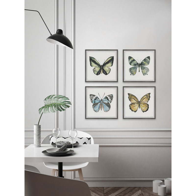 «Fly Like A Butterfly», ensemble de 4 cadres photo, H 18 po x l 18 po x P 1,5 po