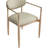 Eligah Vegan Leather Upholstered Dining Arm Chair-6766378-6766387
