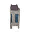 Buffets 4 portes en bois recyclé avec finition peinte, Moulen, 53 x 18 x 38