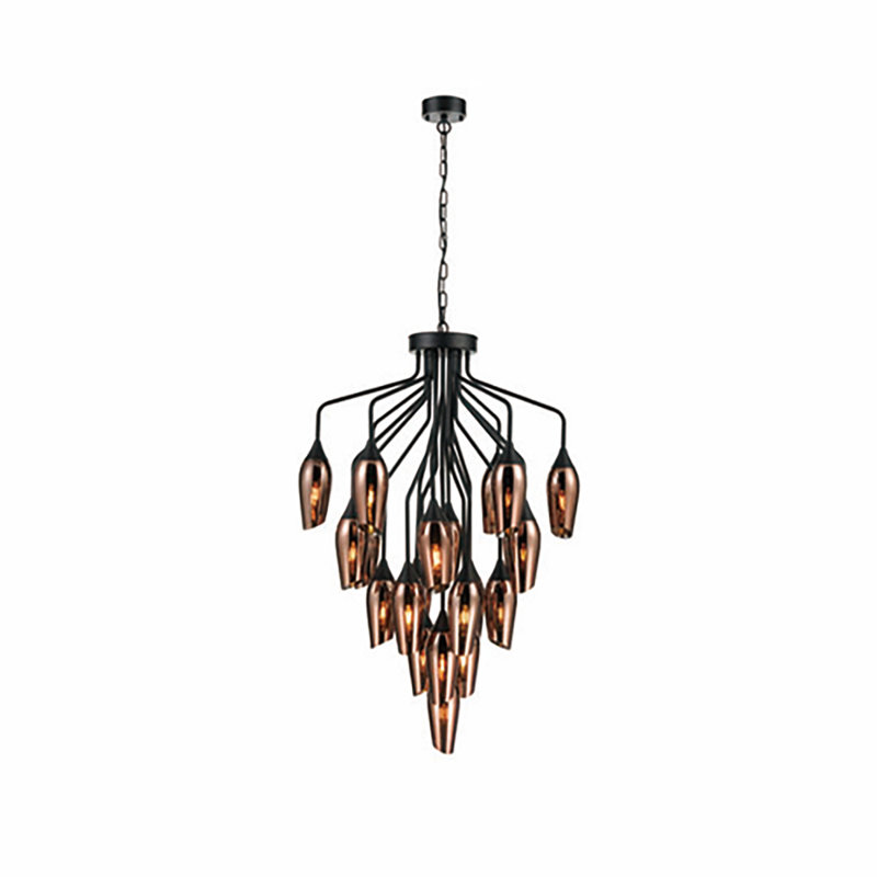 Corbin 22 - Light Unique/Statement Chandelier, Copper