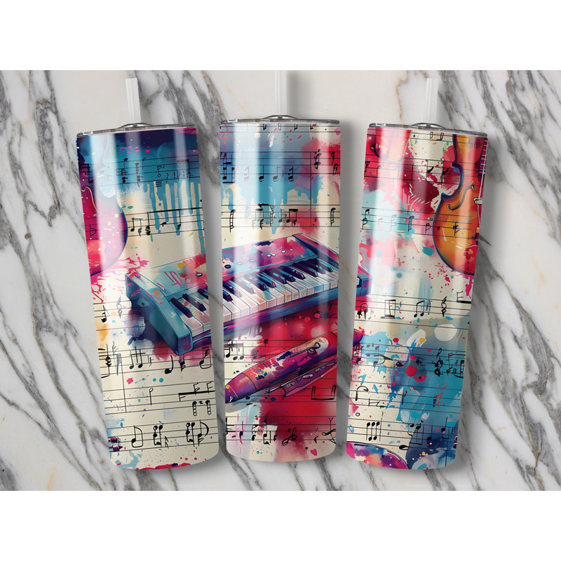 Choose Handmade Tumblers 591ml Vacuum Insulated Stainless Steel (18/8) Travel Tumbler with Straw
