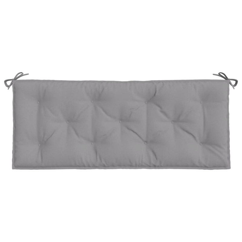Coussin de banc en tissu Oxford, gris, H 2,8 po x l 47,2 po x P 19,7 po