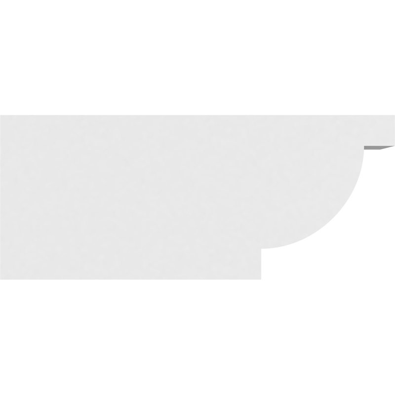 6"W x 10"H x 24"L Standard Alpine Architectural Grade PVC Rafter Tail, 10"H x 6"W x 24"D