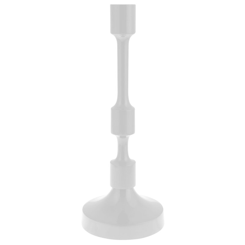 PORTE-BOUGIE EN MÉTAL TAPER GRAND JUNIPER (F23), Blanc