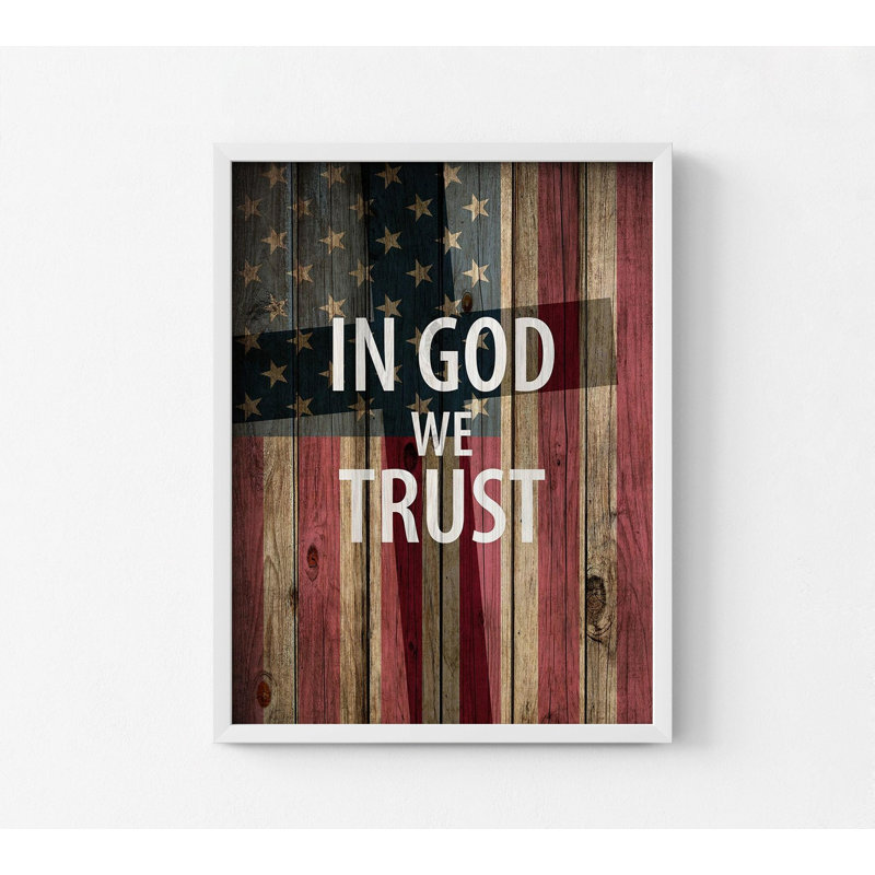 Eastham In God We Trust par Kimberly Allen, art de la famille chrétienne américaine, décor de bureau patriotique, décor de salon familial traditionnel