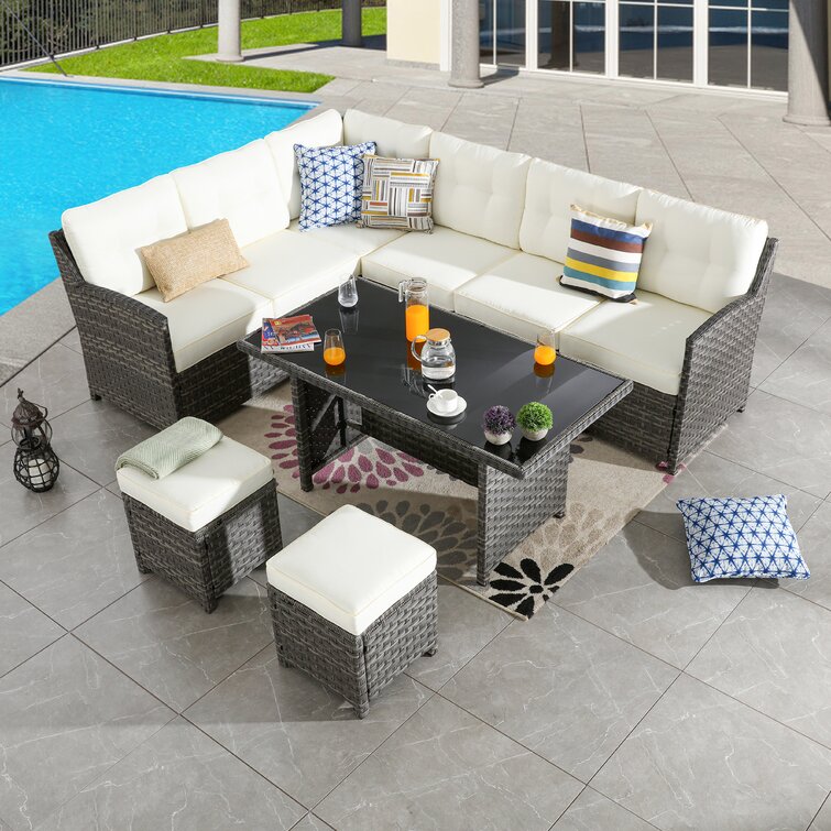 Vanhoy 6 - Person Outdoor Seating Group with Cushions
