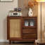 Petite armoire d'appoint à petite porte en rotin-373290129