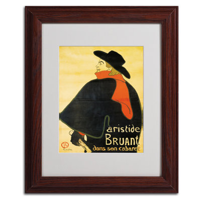 " Aristide Bruant " by Henri De Toulouse-Lautrec