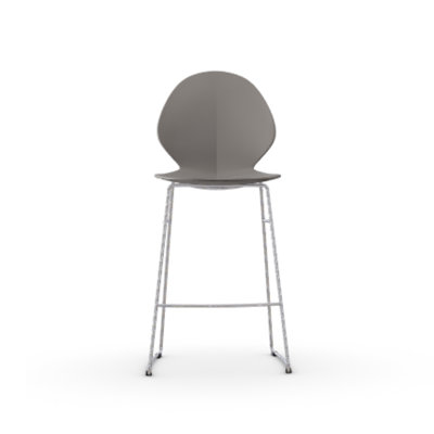 Basil Ergonomic Stool with Metal Base