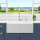 Marisol 27" L x 19" W Farmhouse Kitchen Sink with Drain and Grid