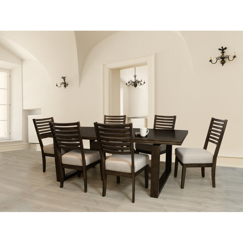 Jutland 6-Person Birch Solid Wood Dining Set