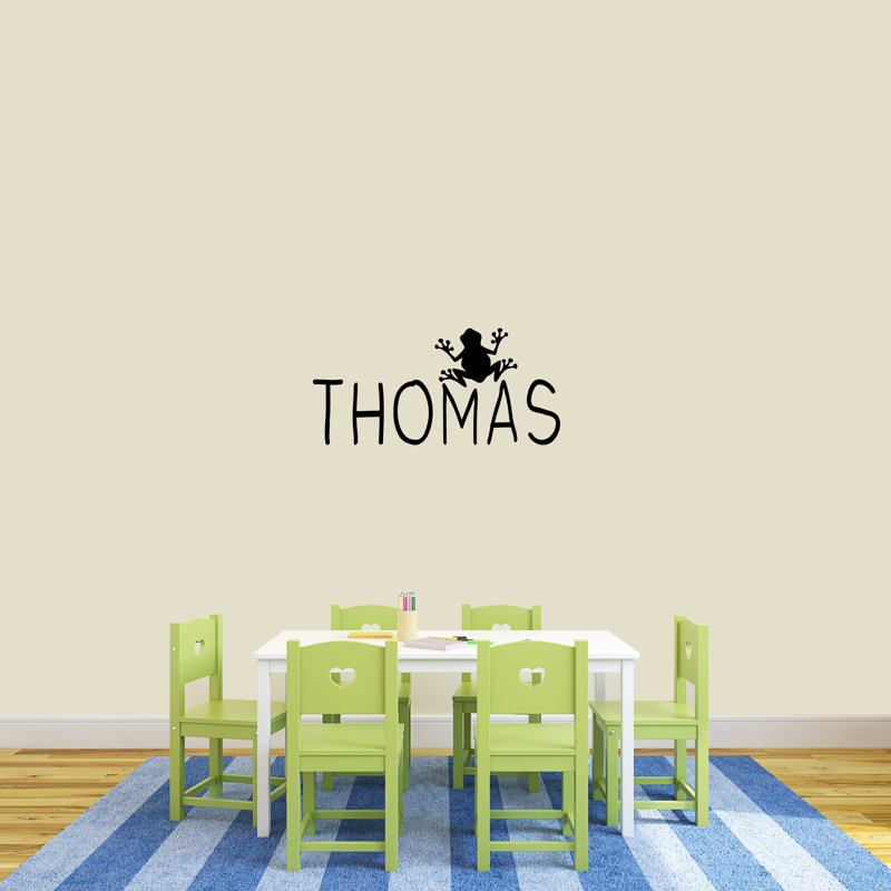 Text & Numbers Wall Decal, Black, Yes