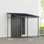 Outsunny 2.4 x 2.4 m Wall Mounted Pergola Gazebo UPF30+-205536497
