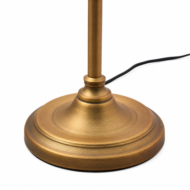Lampe sur pied rétro en laiton brossé