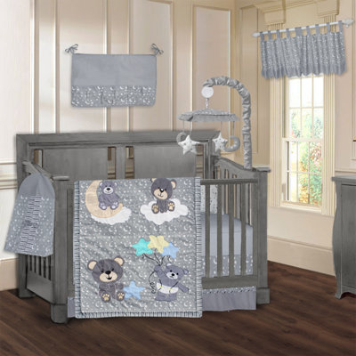Mangus 9 - Piece Crib Bedding Set