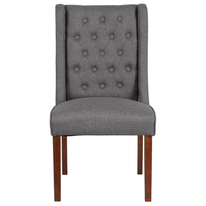 Chaise parsons rembourrée Prompton, gris