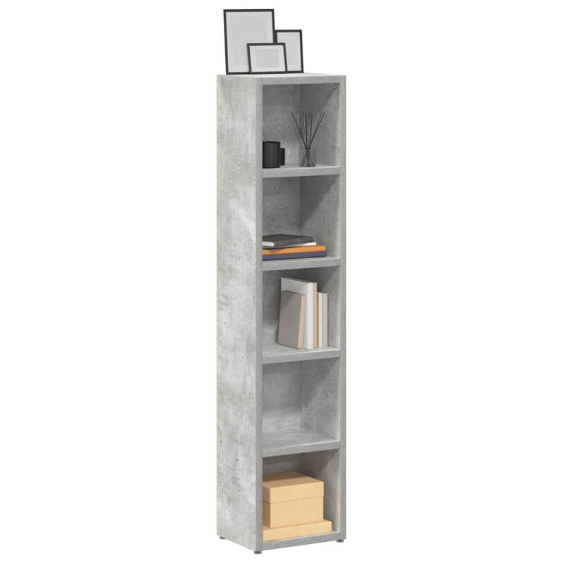 CD Multimedia Storage Rack, Concrete Grey