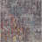 3' X 5' Pewter Abstract Washable Indoor Outdoor Area Rug