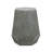 23" Silver Iron Hexagonal Pedestal End Table