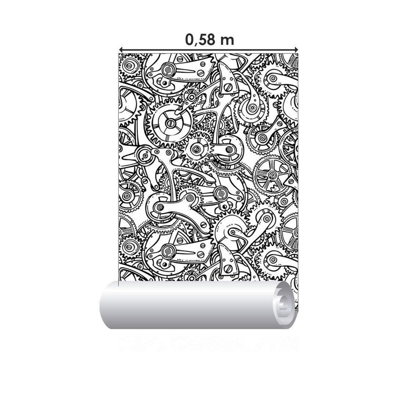 Rouleau de papier peint adhésif L 126 po x l 24 po Crowl