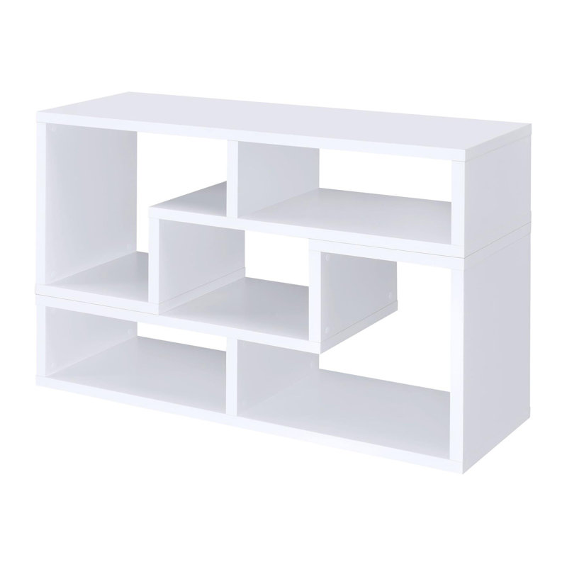Katsumasa Geometric Bookcase, White