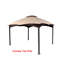 Pavillon de jardin permanent en métal l 10 pi L 12 pi. D Abri de jardin en métal