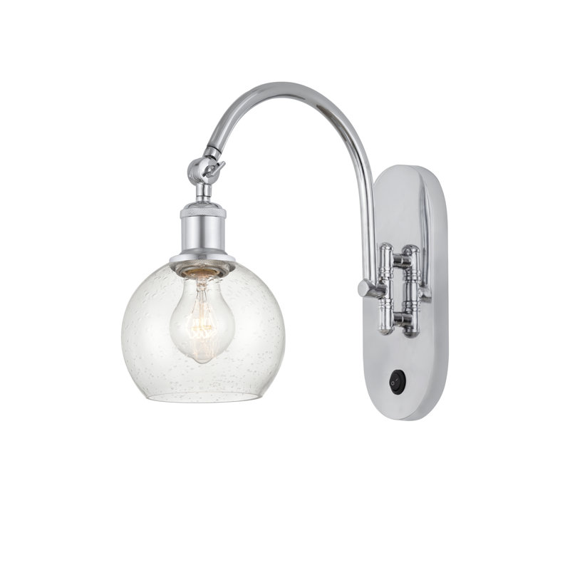 Bras pivotant en acier Ellington, Ampoule non incluse, Chrome poli
