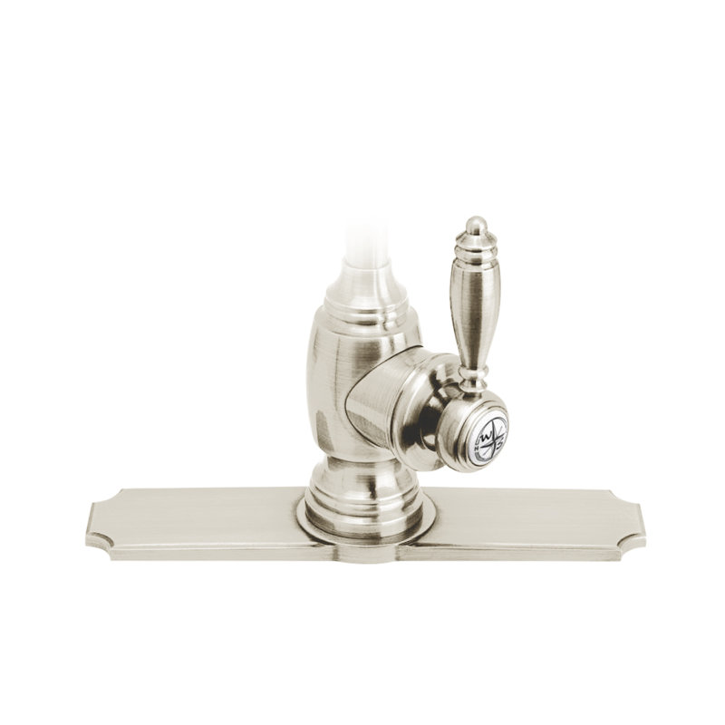 Traditional 10" Escutcheon Plate, Polished Nickel