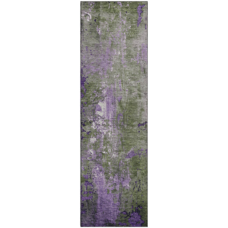 Premium Machine Washable Medena AMF1870 Abstract Rug, Runner 2'3" x 7'6"