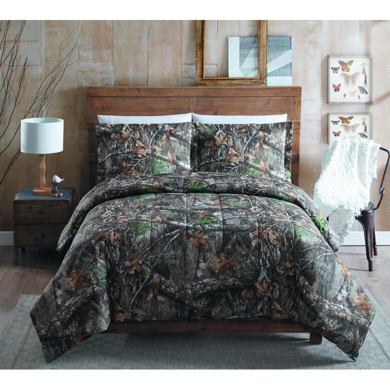 Rustic Cotton Blend No Camouflage Comforter, Twin