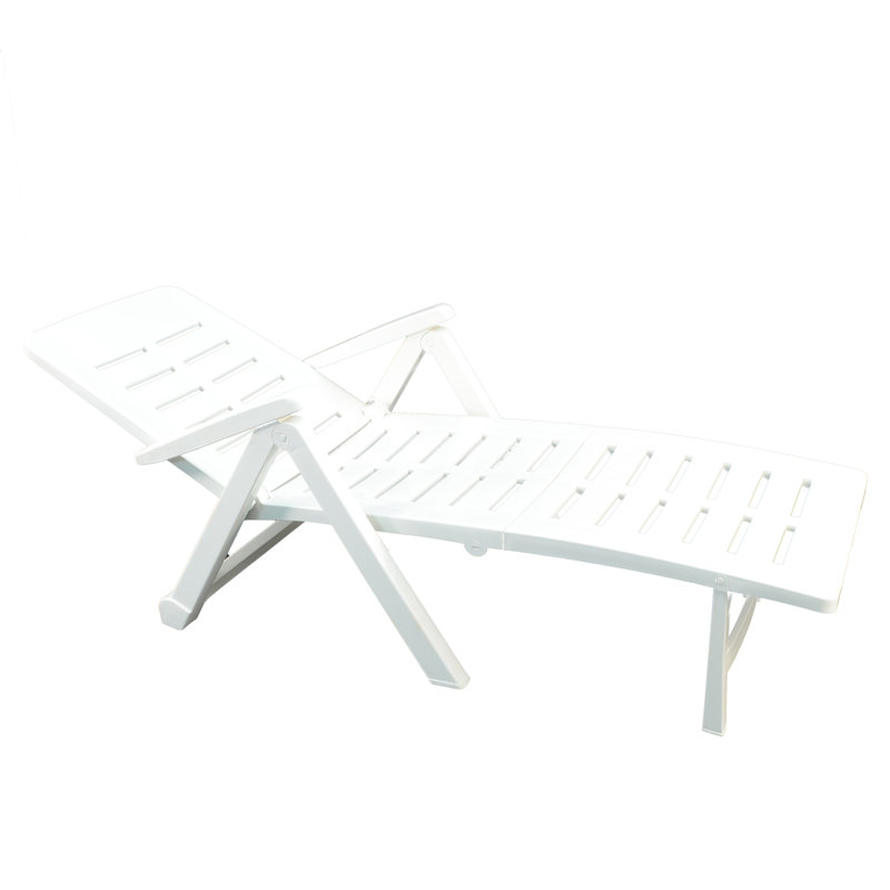 Drexell Reclining Sun Lounger, White