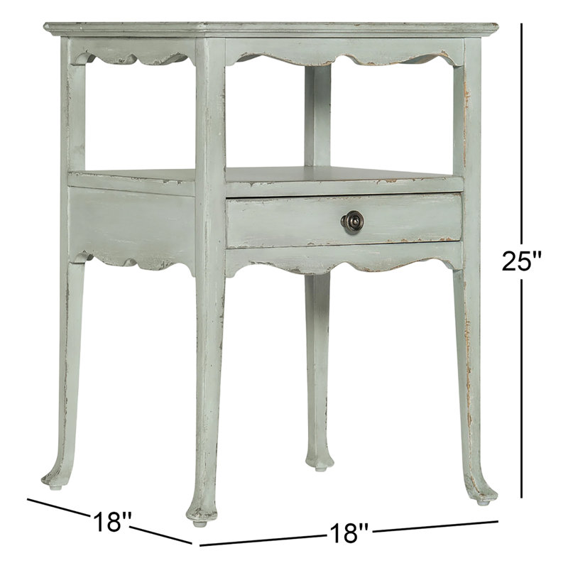 Charleston One-Drawer Accent Table, Haint Blue