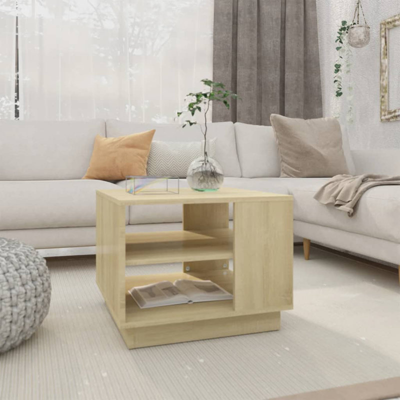 Coffee Table 55x55x43 cm Engineered Wood, Sonoma Oak